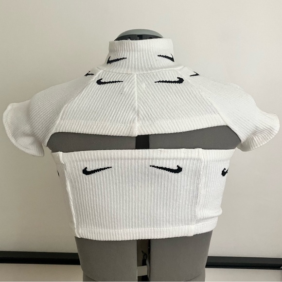 VIXX Studio Barely There Two Piece Top Deconstructed Nike Socks, White, OS - Picture 2 of 12